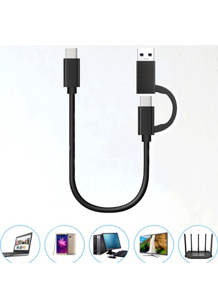 USB USB C Kablosu 2 1 USB 3.0 USB A/c C Hızlı Şarj 10GBPS Veri Senkronizasyonu (Yurt Dışından)