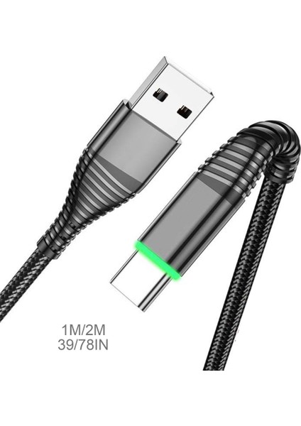 USB C Tipi Kablo Şarj Cihazı 3A Qc3.0 Hızlı Şarj Mikro USB Telefon Ücreti (Yurt Dışından)