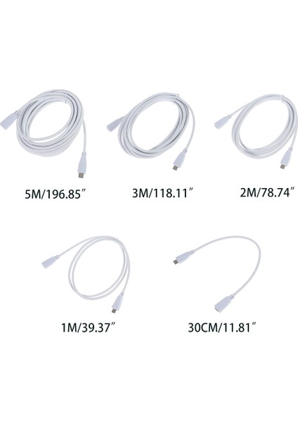 USB C 2.0 Gen2 Type Hızlı Şarj Extender USB C 2.0 Uzatma Kablosu (Yurt Dışından)