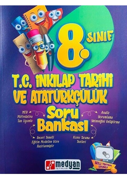 8. Sınıf T.c. Inkılap Tarihi ve Atatürkçülük Soru Bankası Medyan Yayınları