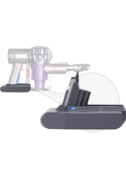 Dyson V6 Animal Dc-62 Serisi 3000 Mah Li-Ion Muadil Batarya