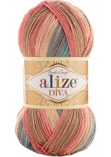 Diva Batik El Örgü Ipi (5 Li Paket) - 7399