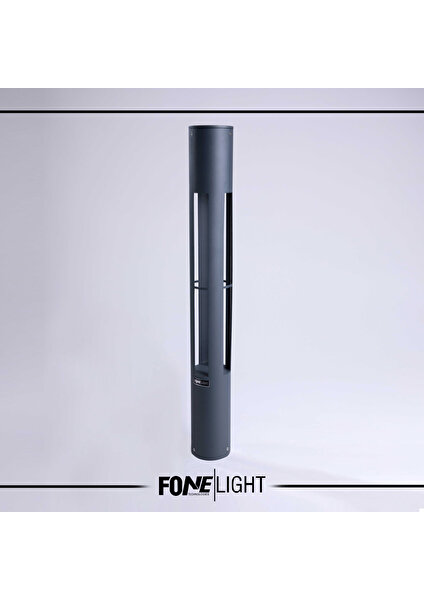 Fonelight Bahçe Çim Peyzaj Bollard 3000K LED Aydınlatma AKA060 75CM Antrasit