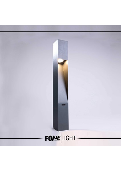 Fonelight Bahçe Çim Peyzaj Bollard 3000K LED Aydınlatma AKA040 75CM Antrasit