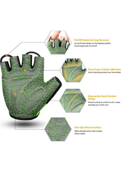 Nefes Alabilen Yarım Parmaklı Eldiven Green-S (Yurt Dışından) modelleri