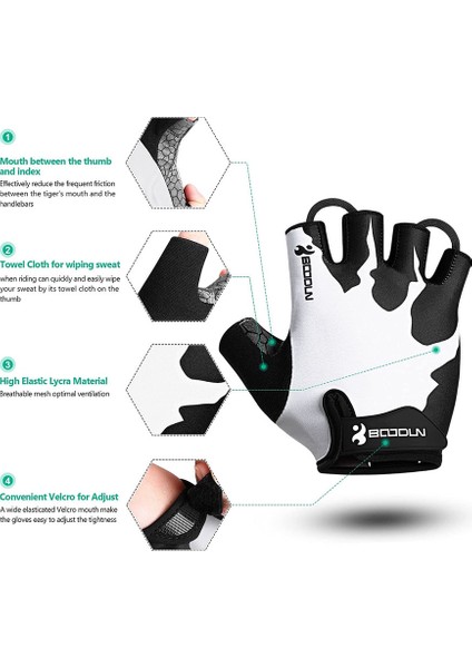 Bir Çift Dayanıklı Bisiklet Eldiveni Beyaz-M (Yurt Dışından) fiyatları