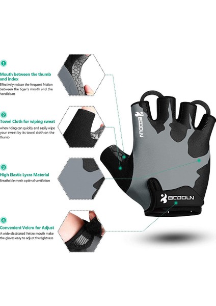 Bir Çift Dayanıklı Bisiklet Eldiveni Grey-S (Yurt Dışından) modelleri