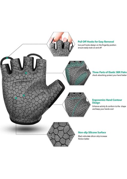 Bir Çift Dayanıklı Bisiklet Eldiveni Grey-S (Yurt Dışından) fırsatları