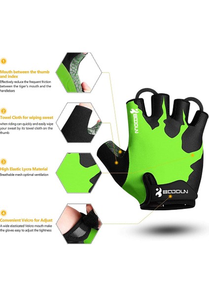 Bir Çift Dayanıklı Bisiklet Eldiveni Green-M (Yurt Dışından) fırsatları
