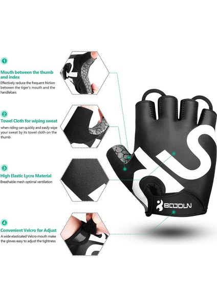 Nefes Alabilen Yarım Parmaklı Eldiven Black-S (Yurt Dışından) modelleri