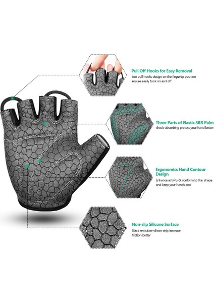 Nefes Alabilen Yarım Parmaklı Eldiven Black-S (Yurt Dışından) fırsatları