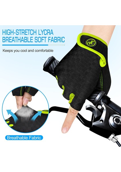 Açık Spor Eldivenleri Green-M (Yurt Dışından) fırsatları