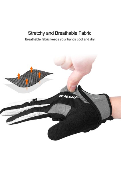 Dokunmatik Ekranlı Bisiklet Eldivenleri Grey-Xl (Yurt Dışından) indirimleri