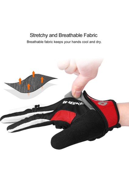 Dokunmatik Ekranlı Bisiklet Eldivenleri Red-Xl (Yurt Dışından) fırsatları