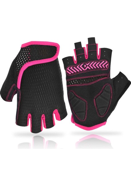 Silikon Bisiklet Eldivenleri Pink-S (Yurt Dışından)
