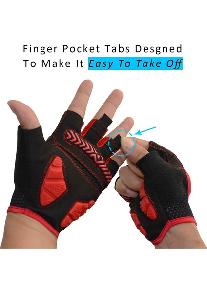 Silikon Bisiklet Eldivenleri Red-M (Yurt Dışından) indirimleri