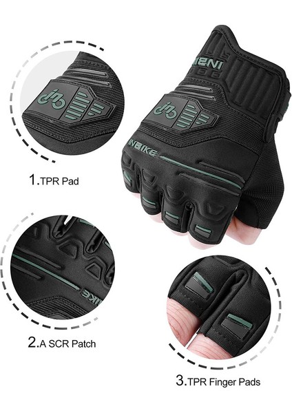 Yarım Parmak Bisiklet Eldivenleri Green-S (Yurt Dışından) fırsatları