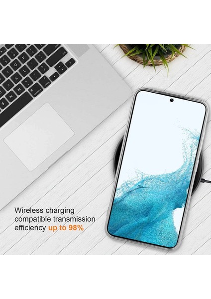 MTK Moveteck S23 Kılıf Kamera Korumalı Metalik Magsafe Wireless Şarj Şeffaf Renkli Kapak