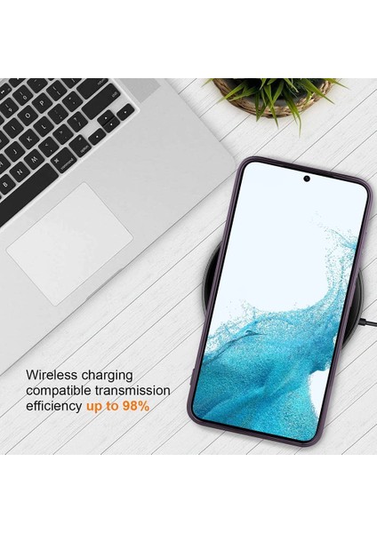 MTK Moveteck S23 Kılıf Kamera Korumalı Metalik Magsafe Wireless Şarj Şeffaf Renkli Kapak