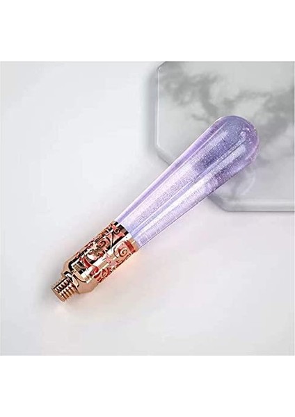 Mum Mühür Sapı Akrilik Pembe Mavi Mor Amber Metal Işlemeli Mor