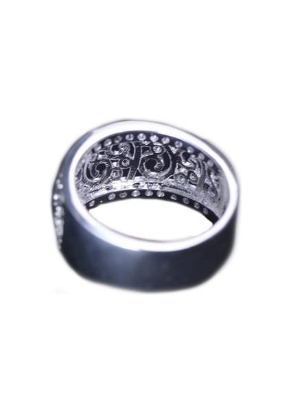 Açık Halka Hollow Flowers Yüzük Gümüş Kaplama Boyutu Ayarlanabilir. 9 (49MM) modelleri