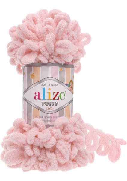 Puffy El Örgü Ipi (5 Li Paket) - 161-PUDRA
