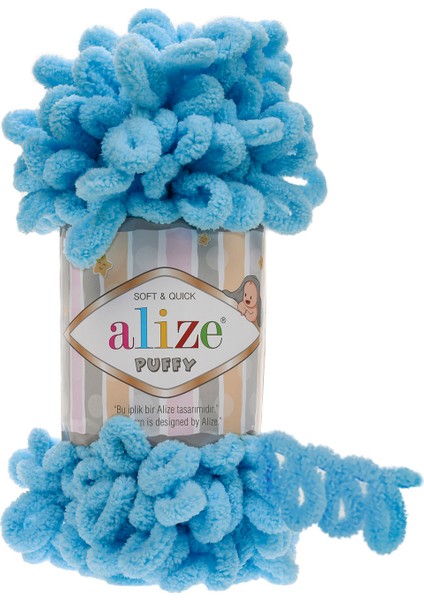Puffy El Örgü Ipi (5 Li Paket) - 287-TURKUAZ