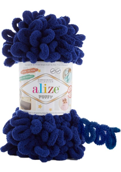 Puffy El Örgü Ipi (5 Li Paket) - 360-GECE Mavisi