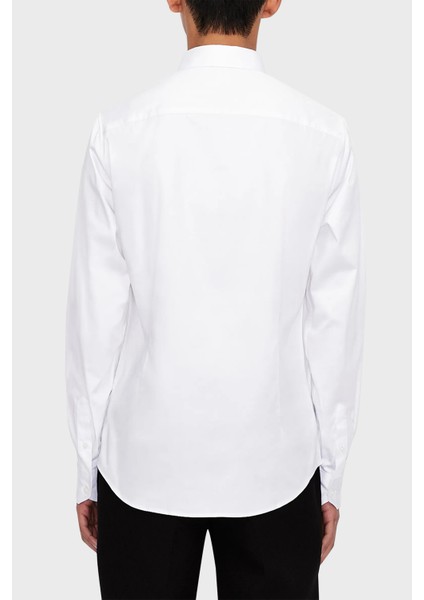 Streç Pamuklu Slim Fit Gömlek Erkek Gömlek 8nzcbd ZN10Z 0113