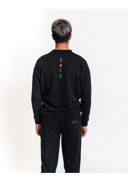 Sweatshirt 02 - Black Erkek Eşofman Üst