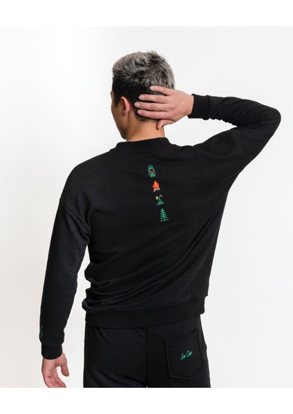 Sweatshirt 02 - Black Erkek Eşofman Üst fiyatları