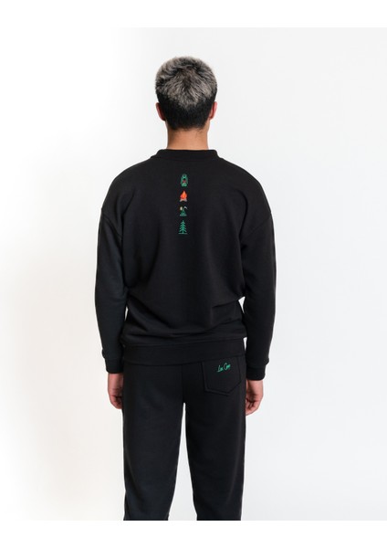 Sweatshirt 02 - Black Erkek Eşofman Üst modelleri
