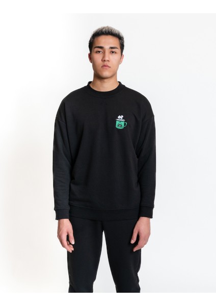 Sweatshirt 02 - Black Erkek Eşofman Üst fırsatları