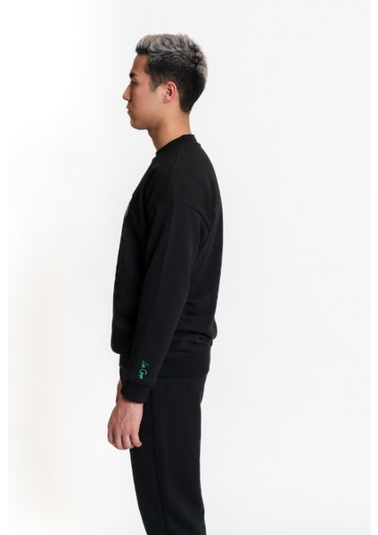 Sweatshirt 02 - Black Erkek Eşofman Üst indirimleri