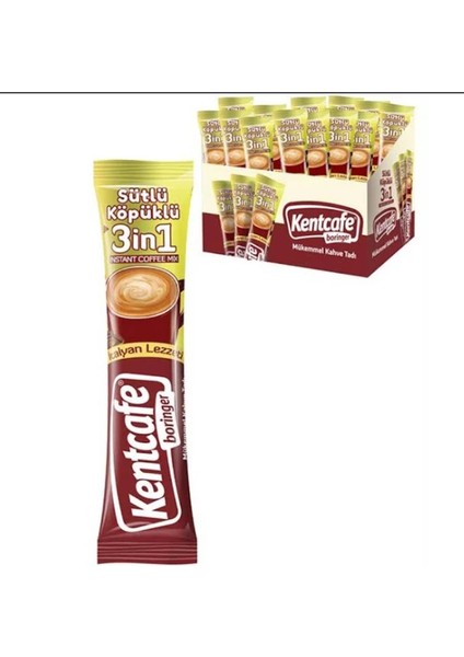 Kent Cafe Boringer Sütlü Köpüklü Hazır Kahve 18 G x 48 Adet