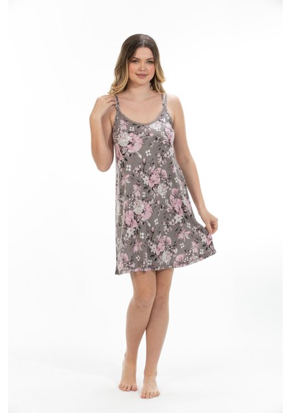 Kadın Bambu Ip Askılı Gecelik