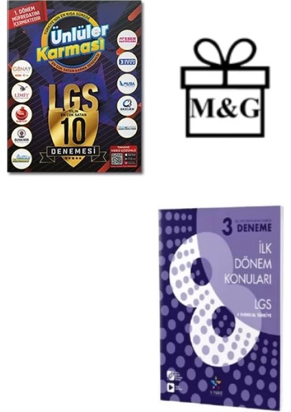 LGS 8. Sınıf 1. Dönem En Çok Satan 10 Farklı Yayın ve Deneme
