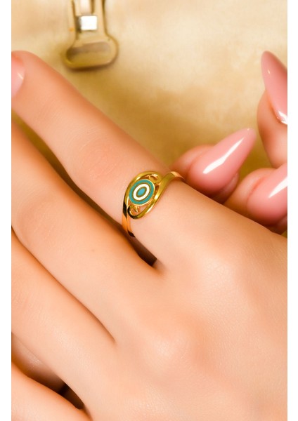 Mineli Tasarım Yüzük 22 Ayar A049544