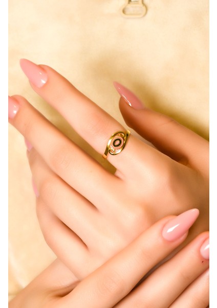 Mineli Tasarım Yüzük 22 Ayar A049536