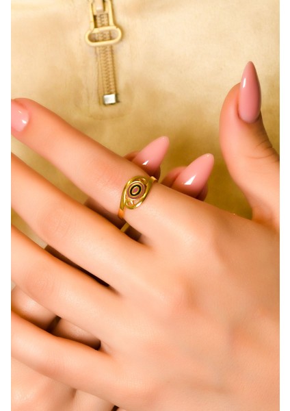 Mineli Tasarım Yüzük 22 Ayar A049523