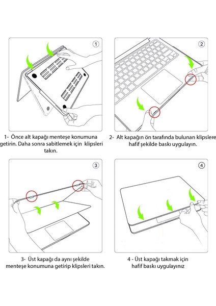 MacBook Pro 13.3 A1708 Shell Rubber Sert Kapak Kılıf - AL3372