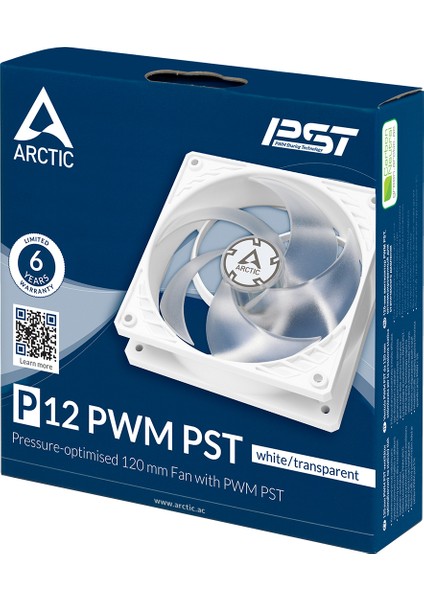 P12 Pwm Pst 12CM Pwm Kasa Fanı - Beyaz (AR-ACFAN00170A)