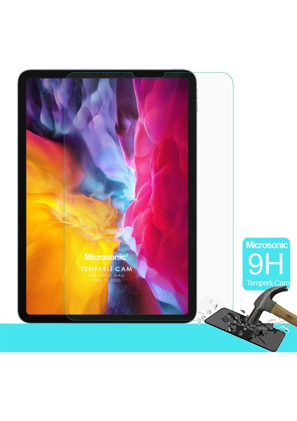 Apple iPad Pro 11`` 2022 4. Nesil (A2759-A2435-A2761-A2762) Temperli Cam Ekran Koruyucu