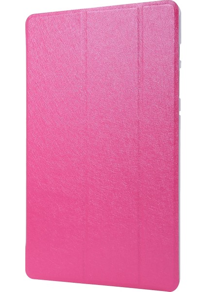 Samsung Galaxy Tab S8 / Tab Için Ipek Doku Pu Kılıf S8 / Tab S7 Rose Red (Yurt Dışından)