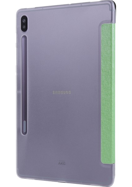 Samsung Galaxy Tab S8 / Tab Için Ipek Doku Pu Kılıf S8 / Tab S7 Green (Yurt Dışından)