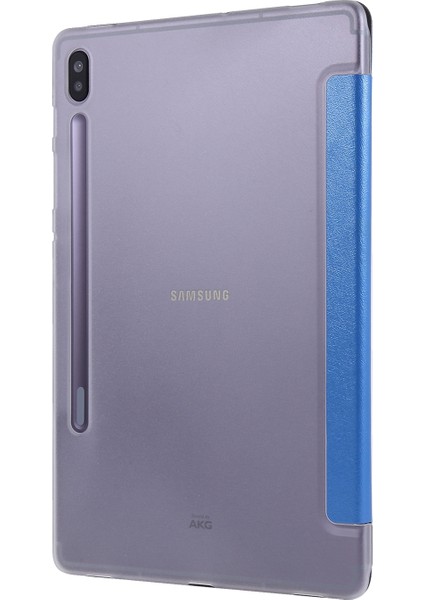 Samsung Galaxy Tab S8 / Tab Için Ipek Doku Pu Kılıf S8 / Tab S7 Blue (Yurt Dışından)