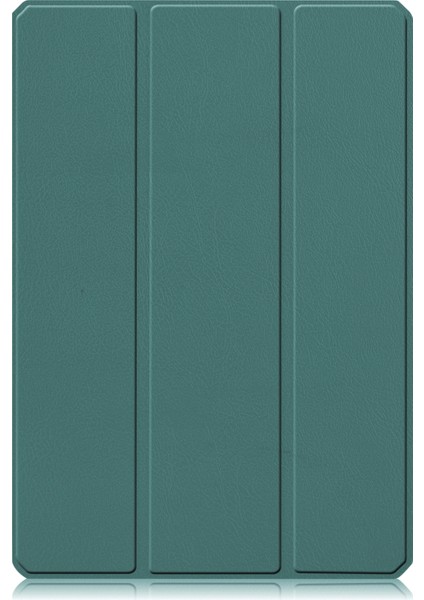 Xiaomi Pad 5/5 Pro Için Custer Doku Deri Kılıf Dark Green (Yurt Dışından)