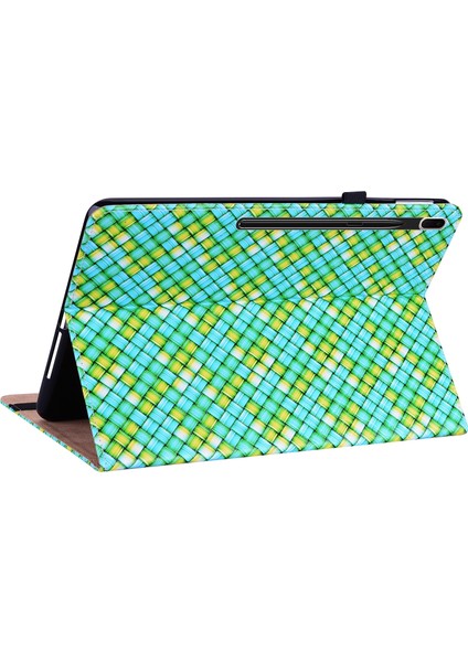 Zsunsky Shop Texture Tablet Pu Case For Samsung Galaxy Tab S8 / Tab S7 Yeşil (Yurt Dışından)