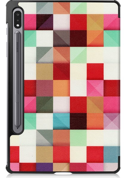 Custer Painted Tablet Leather Case For Samsung Galaxy Tab S8 Küp (Yurt Dışından)