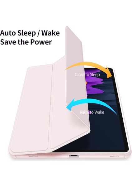 Samsung Galaxy Tab S7 2020 SM-T870 / SM-T875 Pu + Pc + Tpu Kılıfı Pink (Yurt Dışından) fırsatları